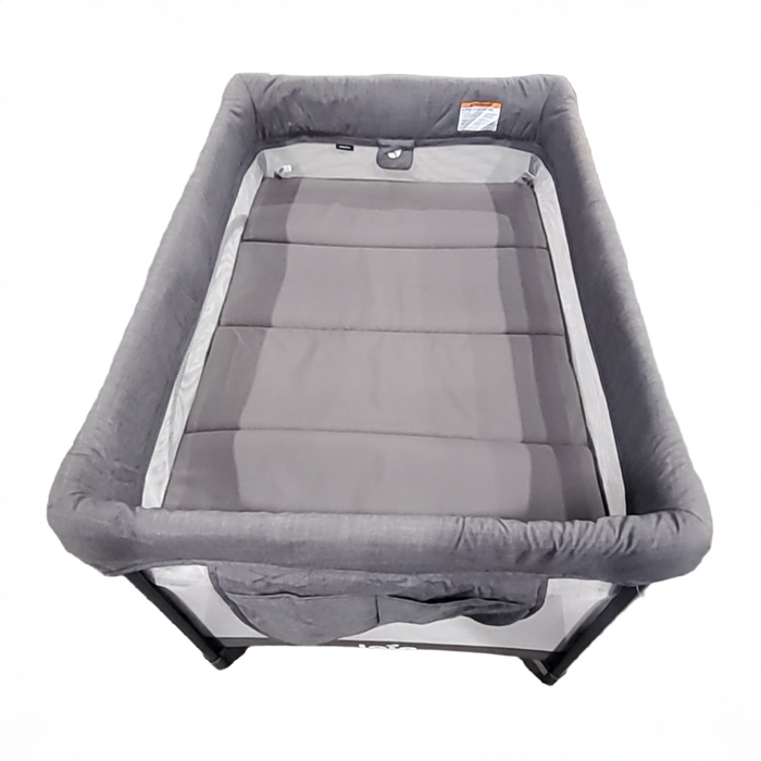 Shop Joie Sesame LX One-Hand Fold Playard with Bassinet & Folding Changer, Thunder at GoodBuy Gear