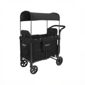 Shop Wonderfold W2 Multifunctional Double Stroller Wagon, 2025, Black, Plus Model at GoodBuy Gear