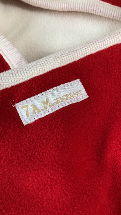Shop 7 A.M. Enfant Nido, Small (0-6 Months), Red Fleece at GoodBuy Gear