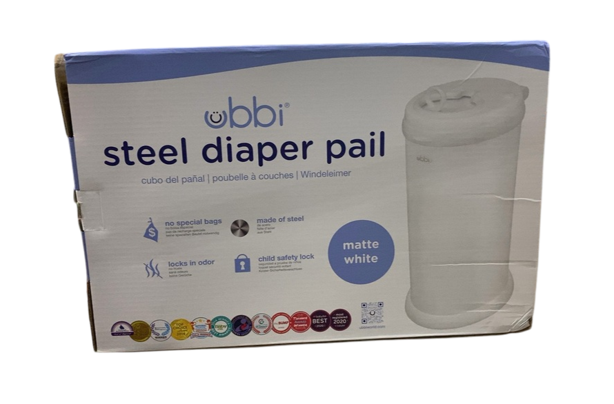 Shop Ubbi Diaper Pail, Matte White at GoodBuy Gear