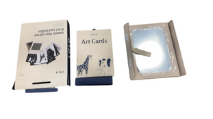 Shop Lalo Tummy Time Mirror + Art Cards, Safari Animals at GoodBuy Gear