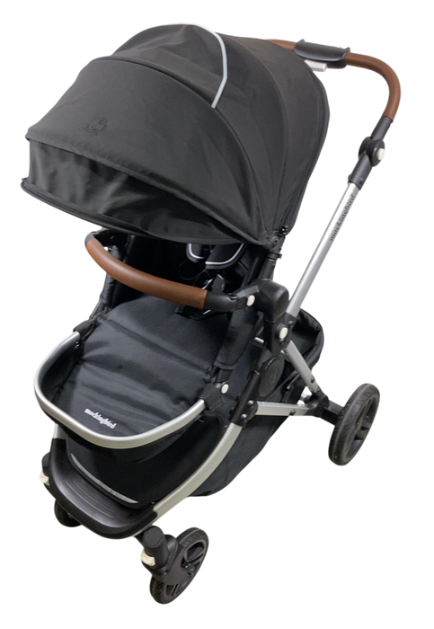 Shop Mockingbird Single to Double 2.0 Stroller, 2024, Silver With Penny Leather, Sky, Watercolor Drops at GoodBuy Gear