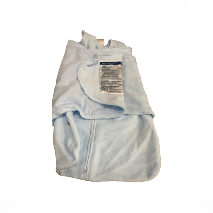 Shop Halo Micro-Fleece Swaddle, Baby Blue, Newborn at GoodBuy Gear