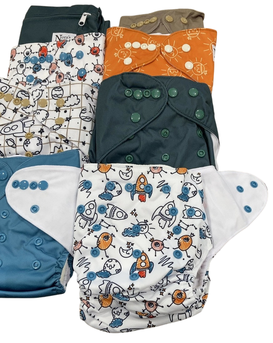 Shop Nora’s Nursery Cloth Diaper Collection, Outer Space at GoodBuy Gear
