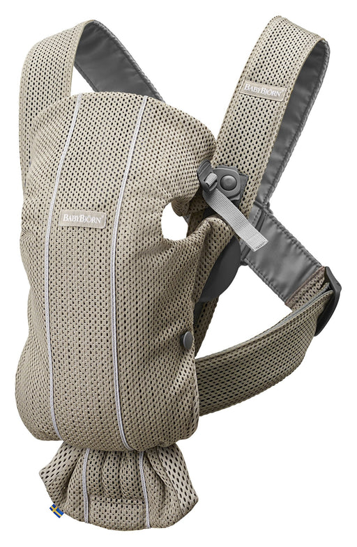 Shop BabyBjorn Baby Carrier Mini, Gray Beige 3D Mesh at GoodBuy Gear