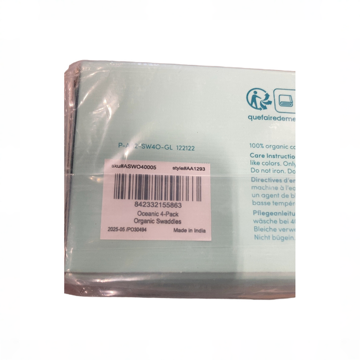 Shop Aden + Anais Cotton Muslin Swaddles Pack of 4, Blue Oceanic at GoodBuy Gear