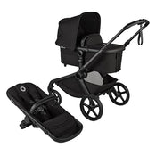Shop Bugaboo Kangaroo Single To Double Stroller, 2024, Black, Midnight Black, Midnight Black at GoodBuy Gear