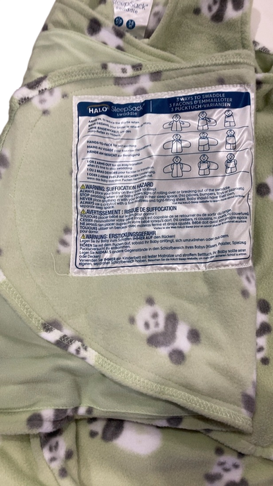 Shop Halo Micro-Fleece Swaddle, Cozy Pandas, Small at GoodBuy Gear