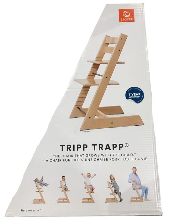 Shop Stokke Tripp Trapp High Chair Complete² + Newborn Set, Natural, Nordic Grey at GoodBuy Gear