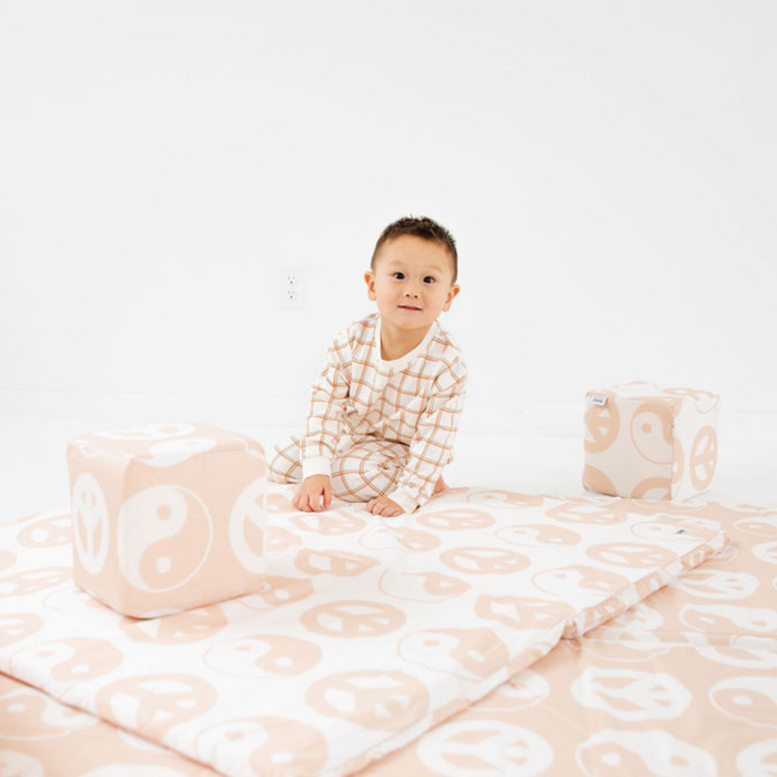 Toki Mats Padded Play Mat Cover, Yin Yang, Multiple Sizes