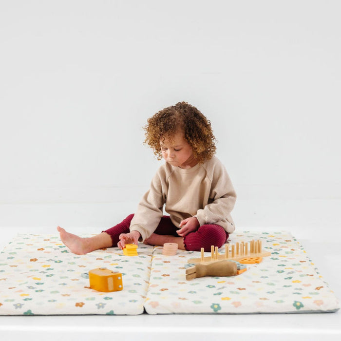 Toki Kids Playful Posies Organic Cotton Mat