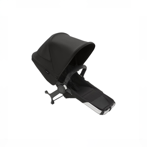 Shop Bugaboo Donkey 5 Duo Extension Set, 2025, Aluminum, Midnight Black, Midnight Black, with Canopy at GoodBuy Gear