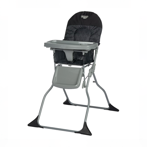 Shop Cosco Kids Simple Fold Highchair, Noir Dot at GoodBuy Gear