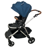 Shop Mockingbird Single to Double 2.0 Stroller, 2024, Sea, Silver With Penny Leather, Watercolor Drops at GoodBuy Gear