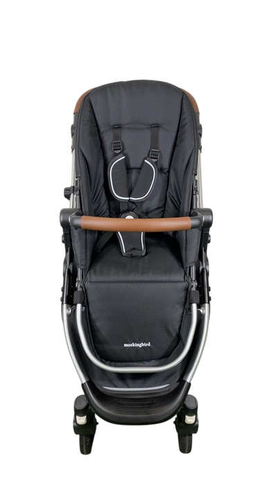 Shop Mockingbird Single 2.0 Stroller, 2024, No Canopy, No Canopy, Silver With Penny Leather at GoodBuy Gear