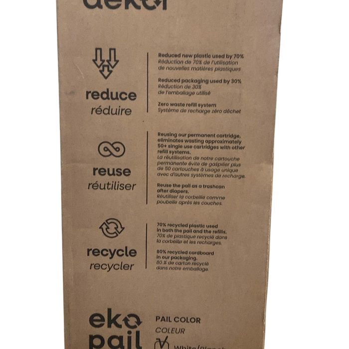 Shop Diaper Dekor EKO Plus Diaper Pail, White at GoodBuy Gear