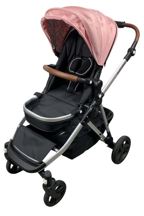 Shop Mockingbird Single to Double 2.0 Stroller, 2024, Bloom, Silver With Penny Leather, Windowpane at GoodBuy Gear