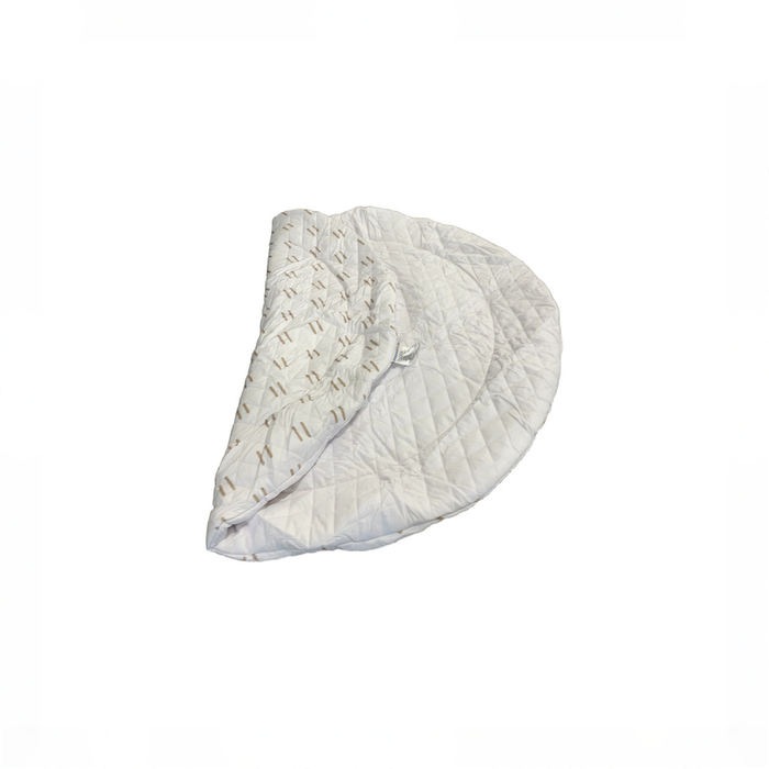 Shop Poppyseed Play Linen Round Mat, Neutral Line at GoodBuy Gear