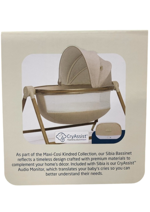 Shop Maxi-Cosi Sibia Bassinet Kindred Collection, Natural Heritage at GoodBuy Gear