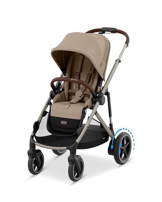 Cybex e-Gazelle S Stroller, Taupe, Almond Beige, 2026
