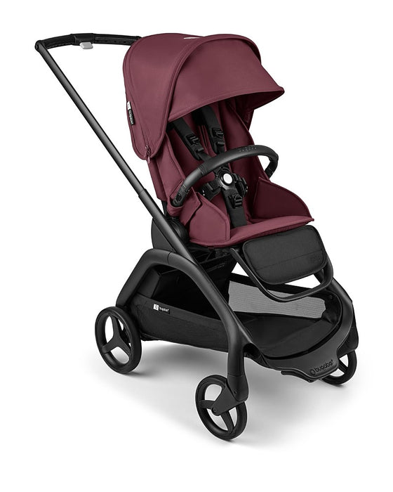 Bugaboo Dragonfly Stroller, 2024, Black, Dark Cherry, Dark Cherry