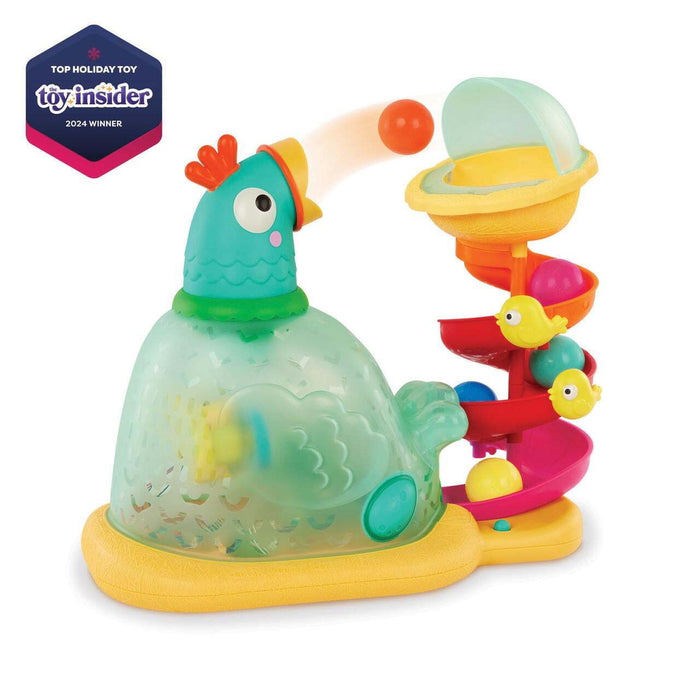 Shop Battat Pop-A-Doodle-Doo Musical Chicken Ball Popper, Multicolor at GoodBuy Gear