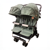 Shop Zoe The Twin V2 Double Stroller, 2025, Forest at GoodBuy Gear
