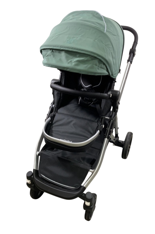 Shop Mockingbird Single to Double 2.0 Stroller, Sage, Windowpane, Silver With Black Leather, 2025 at GoodBuy Gear