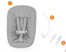 used Stokke Tripp Trapp Newborn Set, 2023, Grey