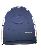 secondhand SlumberPod 3.0 Sleep Canopy with Fan, Navy with Night Sky Accents