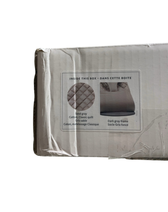 Shop BabyBjorn Bouncer Bliss, Dark Gray Frame, Sand Gray Cotton Classic Quilt at GoodBuy Gear