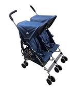 used MacLaren Twin Triumph Stroller, 2024, Denim Indigo