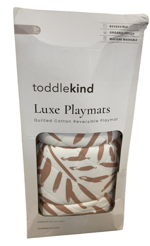 Shop Toddlekind Luxe Organic Cotton Reversible Playmat The Snuggle Mat, Leaves Sea Shell at GoodBuy Gear