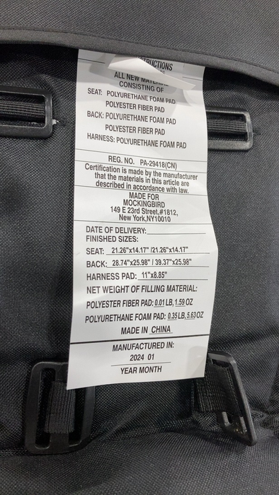 Shop Mockingbird 2nd Seat Kit 2.0, Black, Silver With Penny Leather, Windowpane at GoodBuy Gear