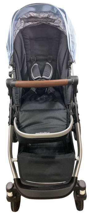 Shop Mockingbird Single to Double 2.0 Stroller, Sky, Windowpane, Silver With Penny Leather, 2025 at GoodBuy Gear