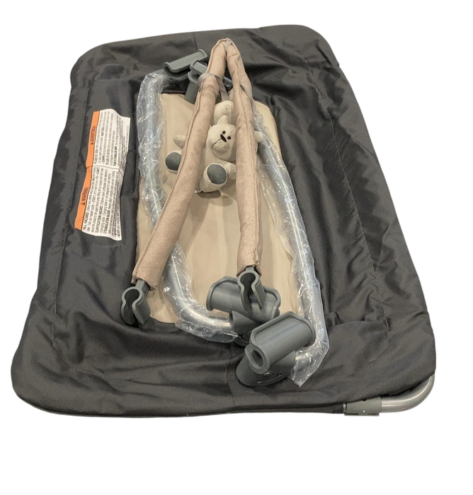 Shop Monbebe Play Yard with Full-Size Rocking Bassinet, Castle Point at GoodBuy Gear