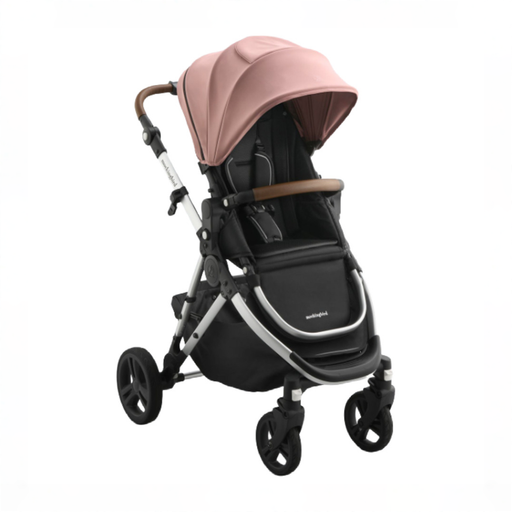 Shop Mockingbird Single to Double 3.0 Stroller, 2025, Rose, Silver with Penny Leather at GoodBuy Gear