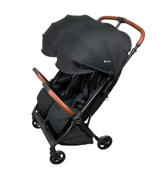 Silver Cross Jet Double Travel Stroller, 2024, Black