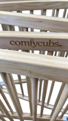 Shop Comfy Cubs Foldable Baby Gate Playpen, Natural Wood at GoodBuy Gear