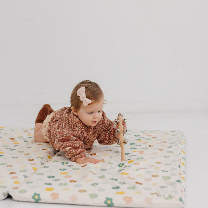 Toki Kids Playful Posies Organic Cotton Mat