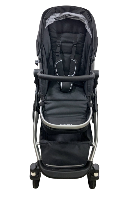 Shop Mockingbird Single to Double 2.0 Stroller, 2024, Black, Silver With Black Leather, Watercolor Drops at GoodBuy Gear