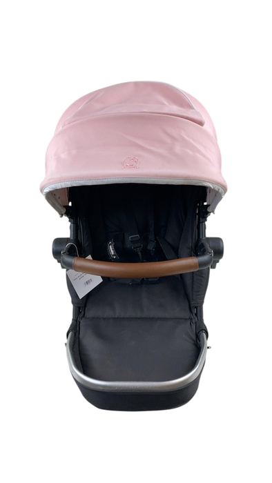 Shop Mockingbird 2nd Seat Kit with Extendable Canopy, Bloom, Watercolor Drops, Silver With Penny Leather at GoodBuy Gear
