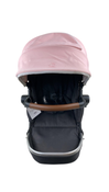 Shop Mockingbird 2nd Seat Kit with Extendable Canopy, Bloom, Watercolor Drops, Silver With Penny Leather at GoodBuy Gear