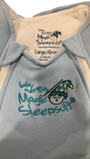 Shop Baby Merlin's Magic Sleepsuit, Blue, Cotton, Large (18-21lbs) at GoodBuy Gear