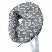 Shop My Brest Friend Nursing Pillow, Flowing Fans (Gray/White) at GoodBuy Gear