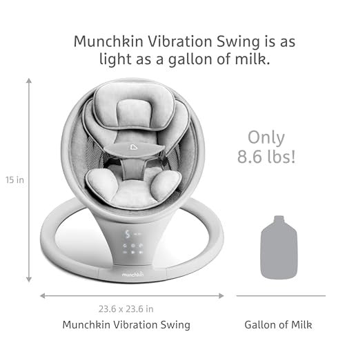 Munchkin Bluetooth Enabled Baby Swing, Gray