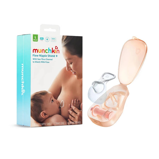 Shop Munchkin Flow Nipple Shield + with See-Thru Channel, 24mm at GoodBuy Gear