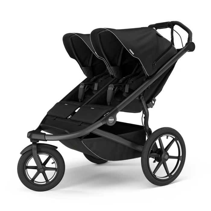 Thule Urban Glide 3 Double Stroller, 2024, Black, Click In Buckle
