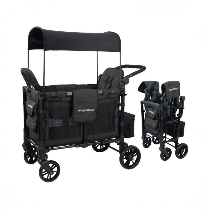 Shop Wonderfold W2 Elite Multifunctional Stroller Wagon, 2025, Volcanic Black at GoodBuy Gear