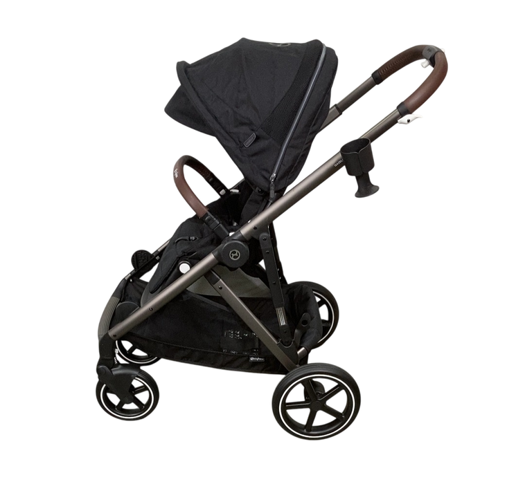 Shop Cybex Gazelle S Modular Stroller, 2024, Moon Black, Taupe Frame at GoodBuy Gear